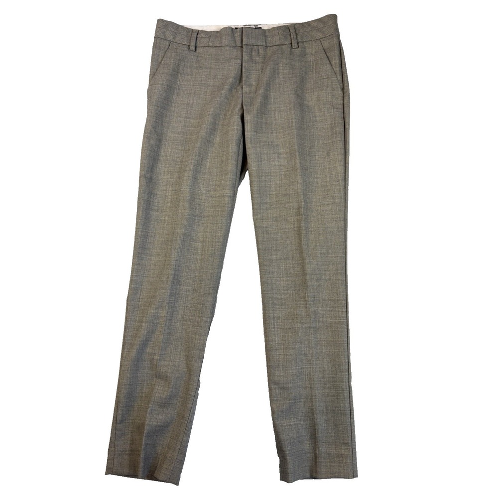 Banana Republic‎ Women's 4S Martin Fit Taupe Heather Ankle Pants Preppy Career